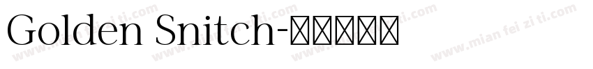 Golden Snitch字体转换
